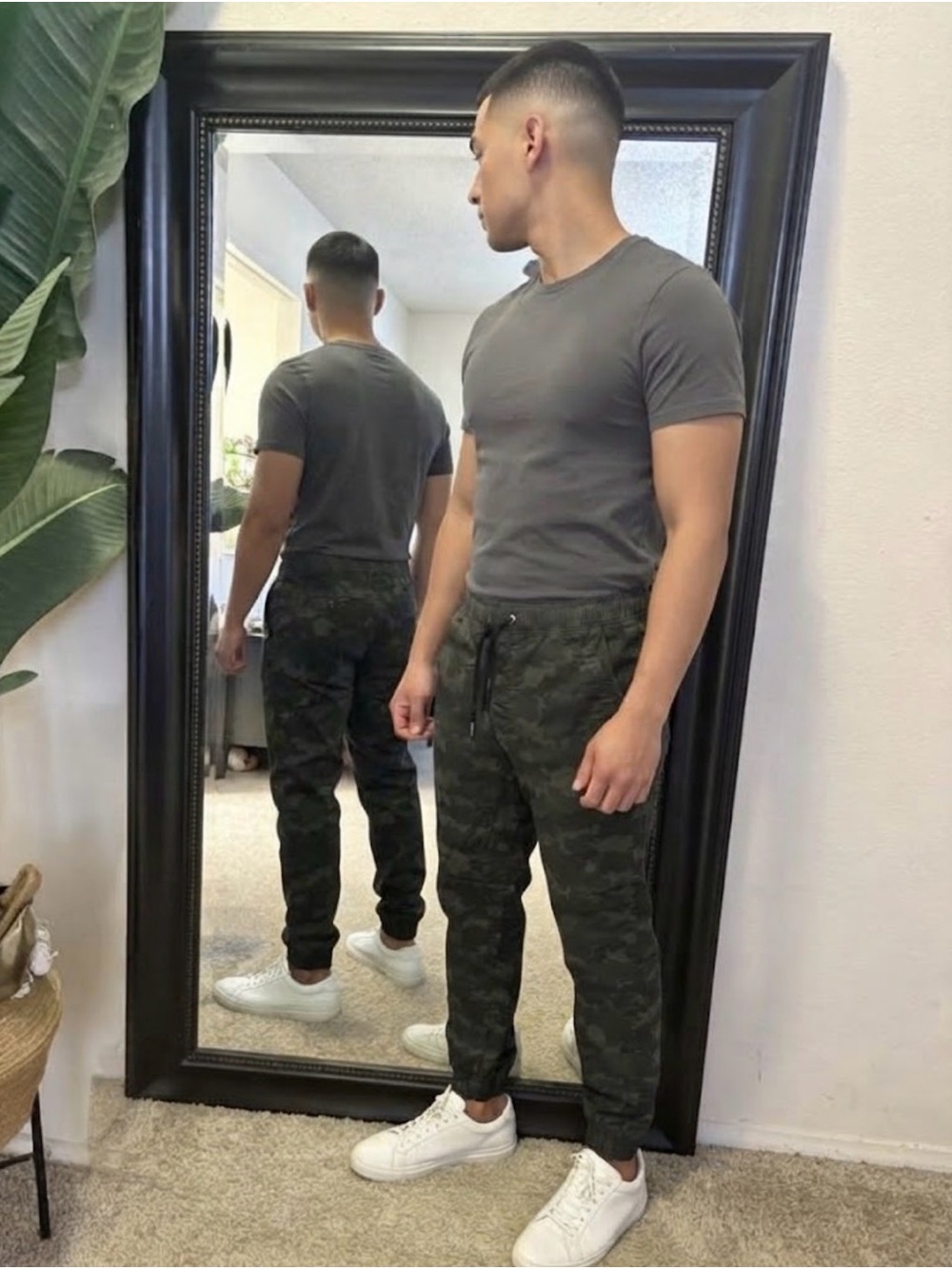ZANEROBE Olive Camo Cargo Joggers